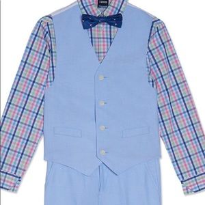 Boys IZOD 4-piece dress vest suit with bow tie